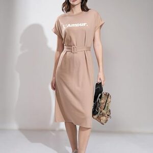 Tokyo Talkies Women's Cotton Blend TTJ6012245 Calf Length Dress