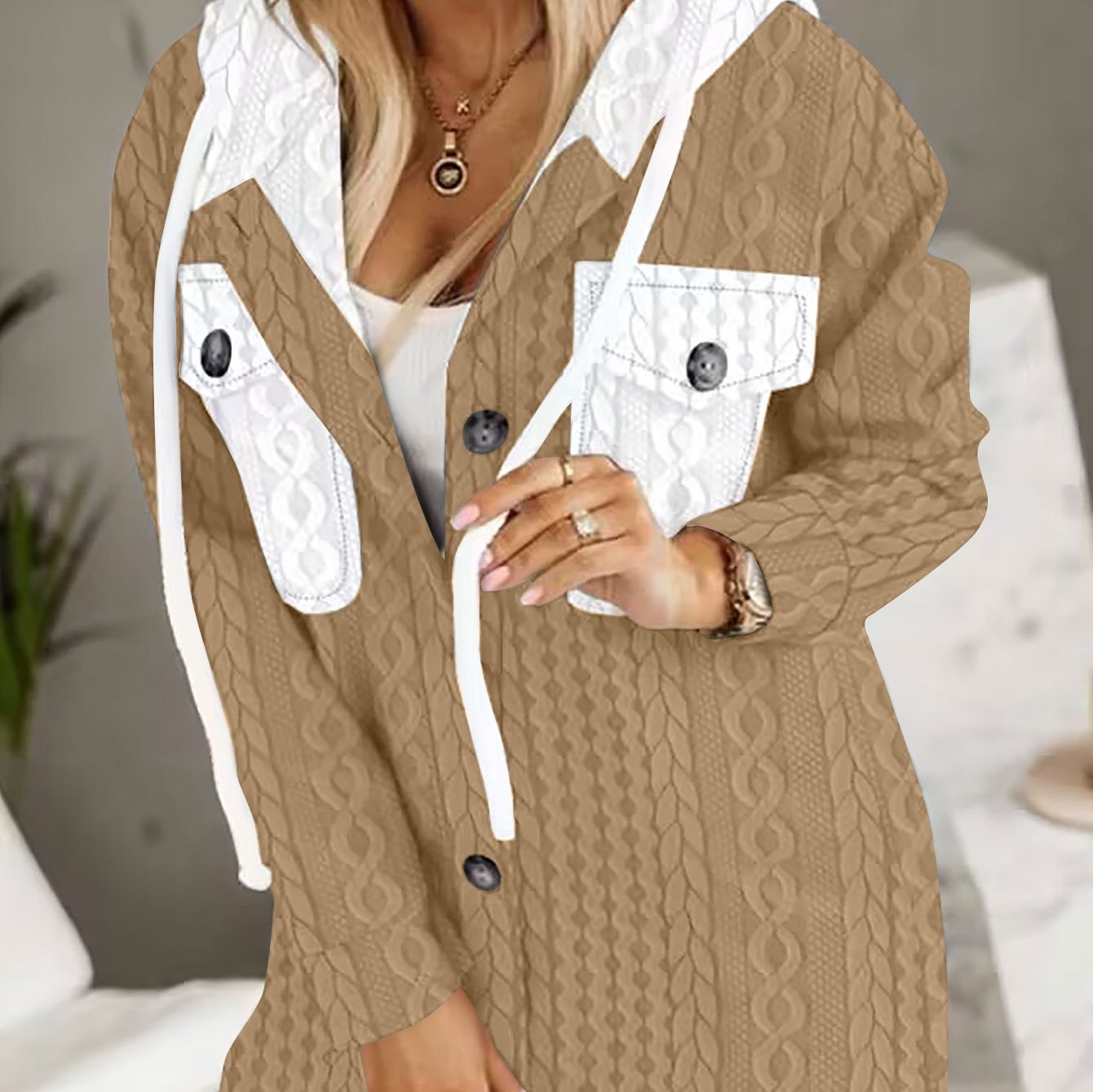 Fashion New Hooded Coat Women's Clothing - Image 2