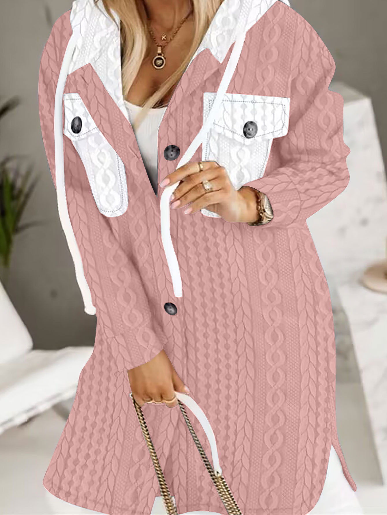 Fashion New Hooded Coat Women's Clothing - Image 10